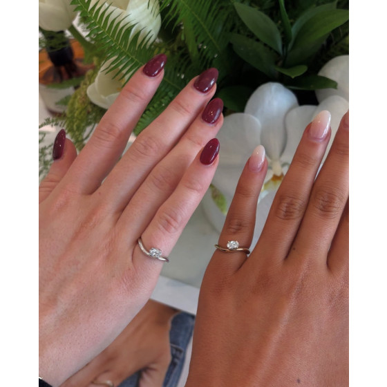 ‘Cleo’ diamond pinky ring