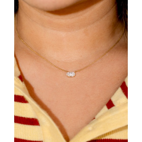 1ct floating diamond necklace