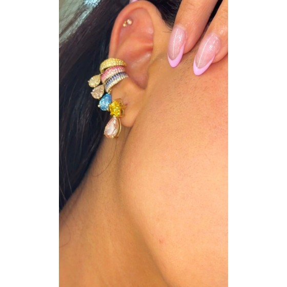 “Samia” diamond ear cuff
