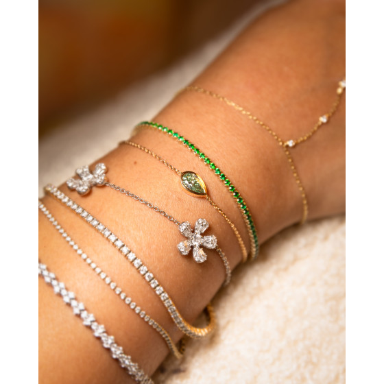 The Mend diamond bezel bracelet